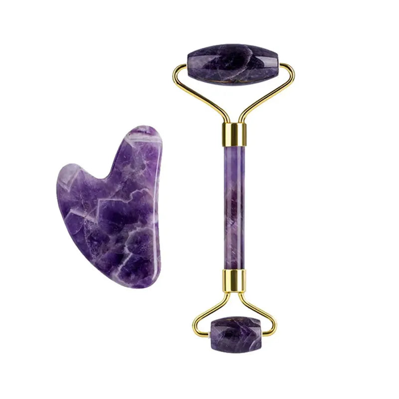 Amethyst Jade Roller Sleep Eye Mask