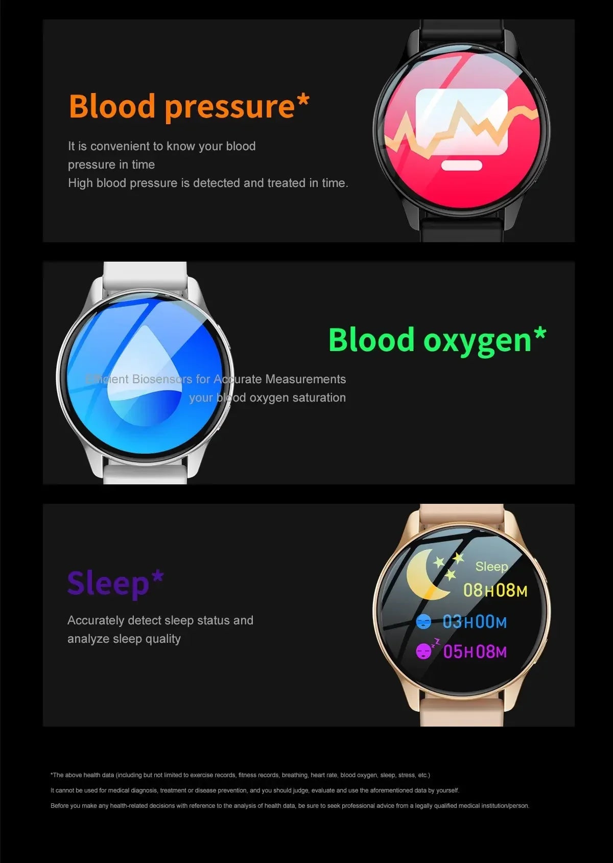 Smart Bluetooth Fitness Watch