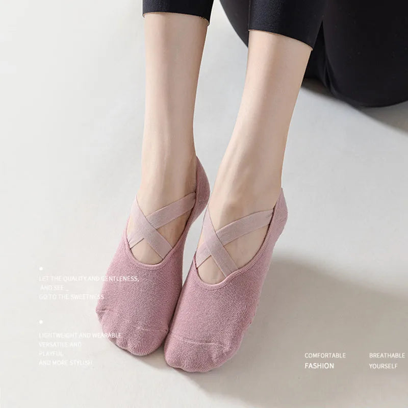 Non-Slip Cotton Yoga Socks