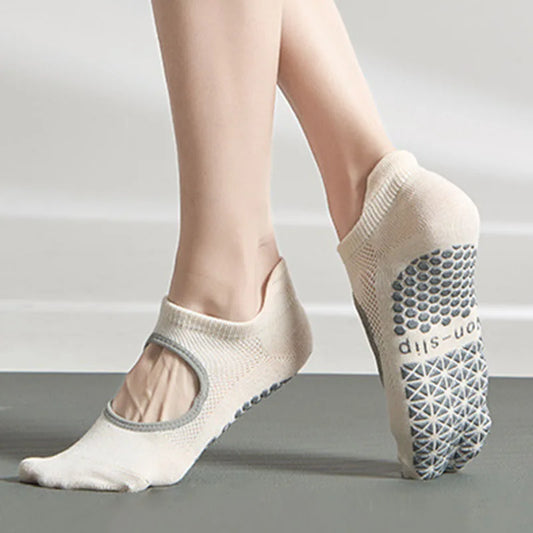 Silicone Non-Slip Low-Ankle Yoga Socks