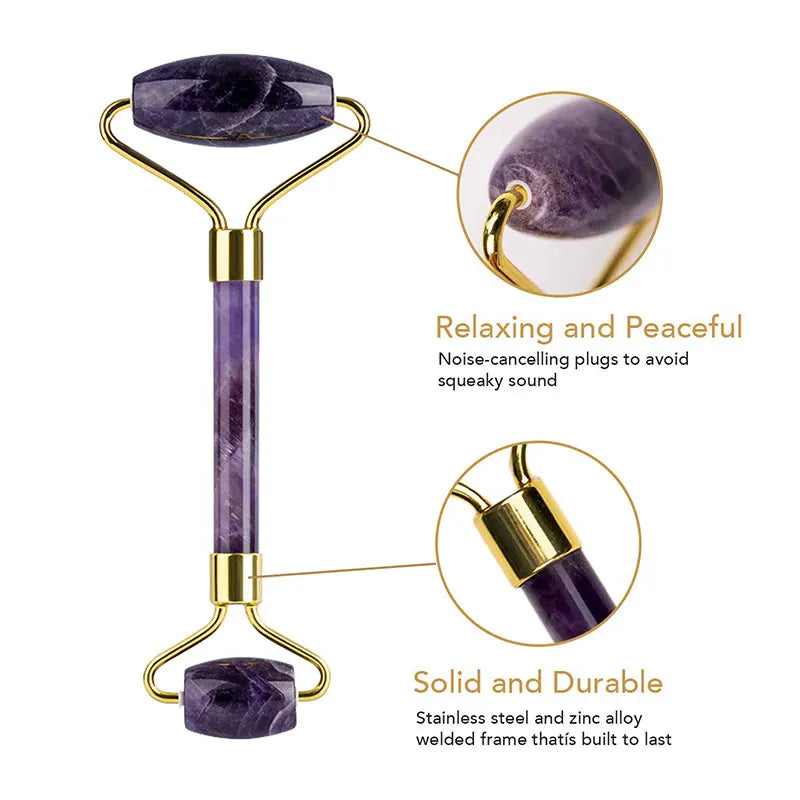 Amethyst Jade Roller Sleep Eye Mask