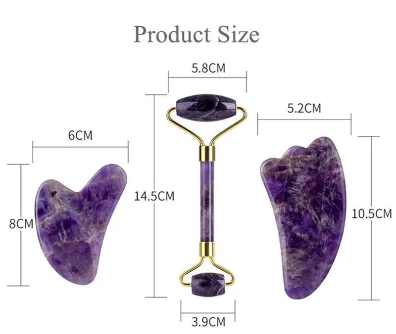 Amethyst Jade Roller Sleep Eye Mask