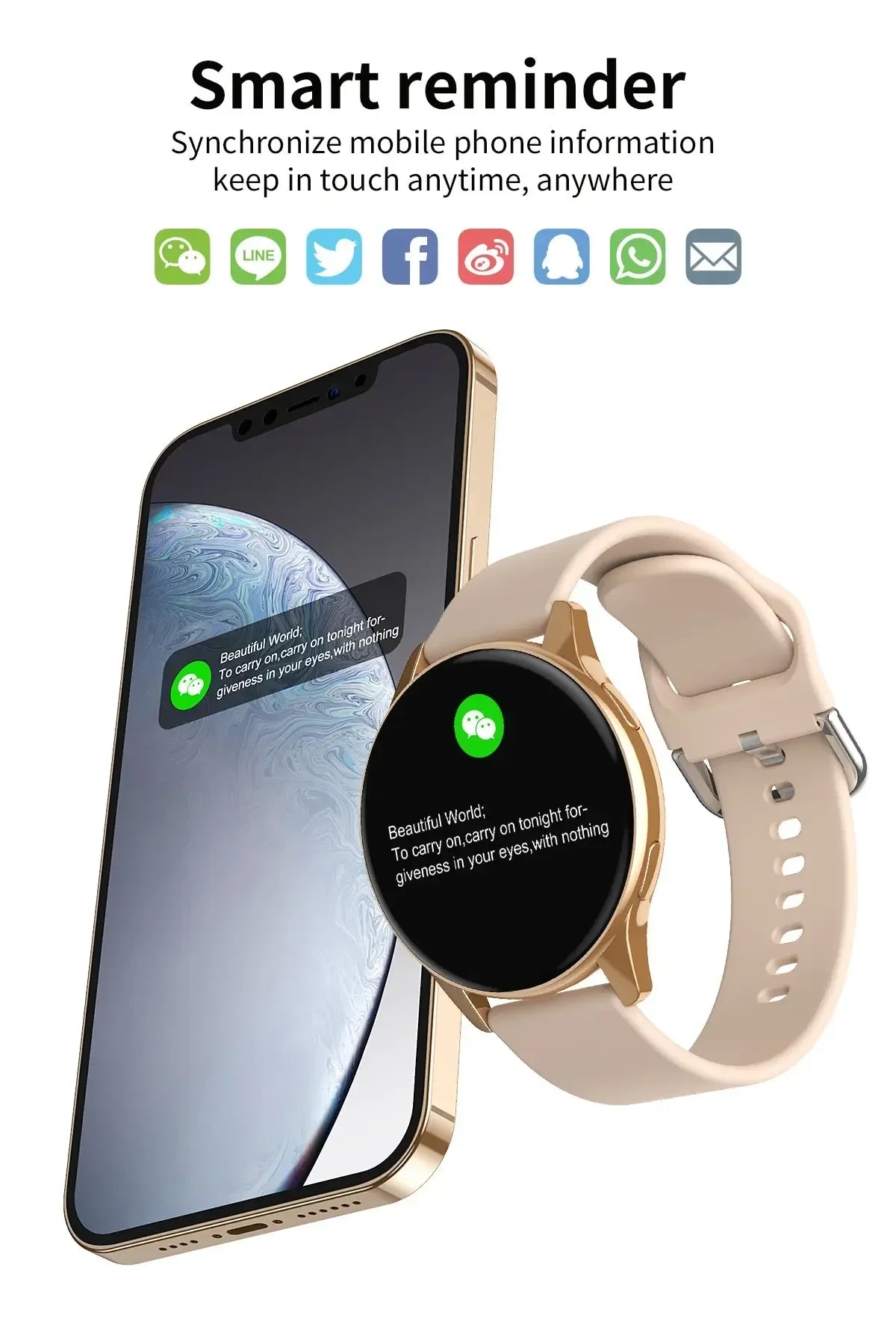 Smart Bluetooth Fitness Watch