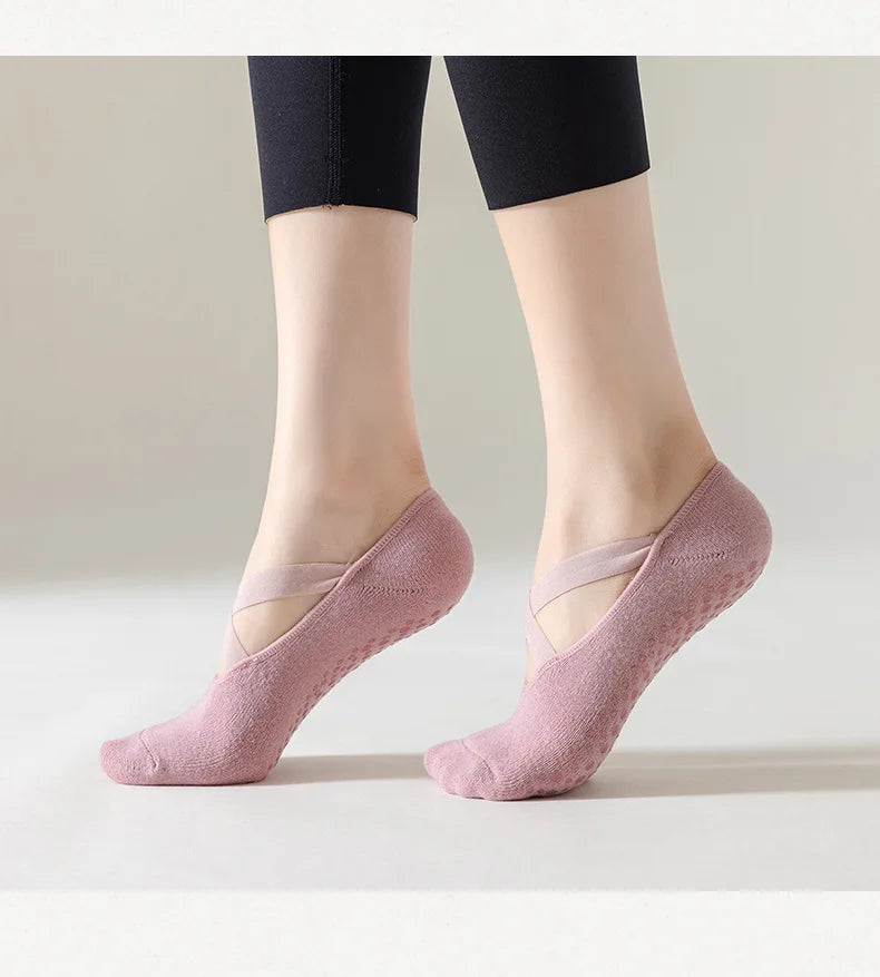 Non-Slip Cotton Yoga Socks