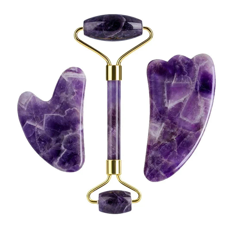 Amethyst Jade Roller Sleep Eye Mask