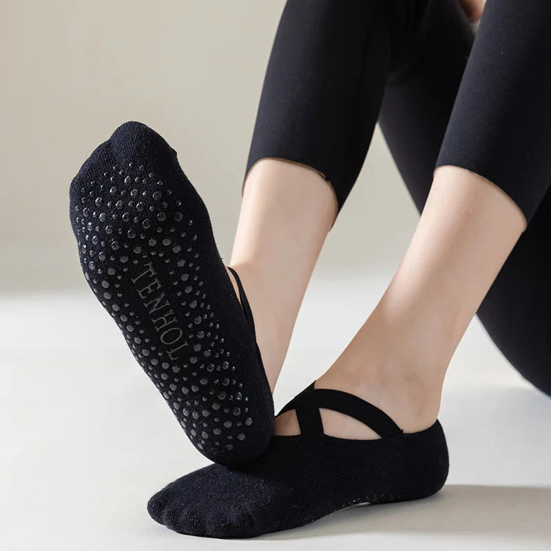 Non-Slip Cotton Yoga Socks