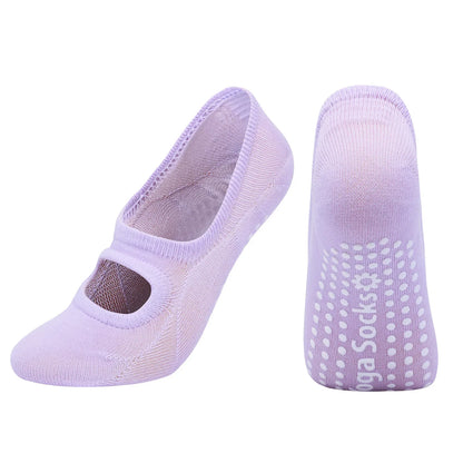 Silicone Anti-Slip Backless Yoga Pilates Socks