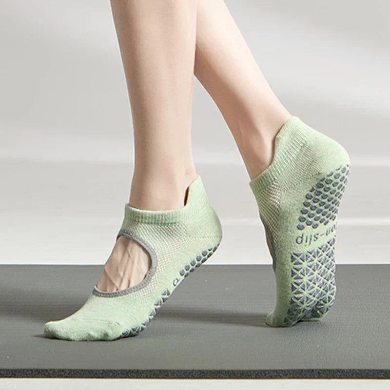 Silicone Non-Slip Low-Ankle Yoga Socks