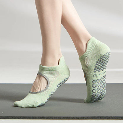 Silicone Non-Slip Low-Ankle Yoga Socks