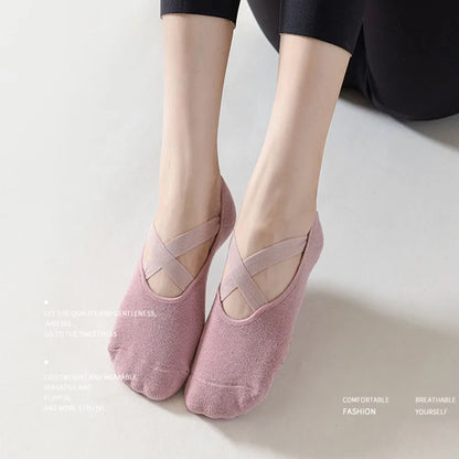 Non-Slip Cotton Yoga Socks