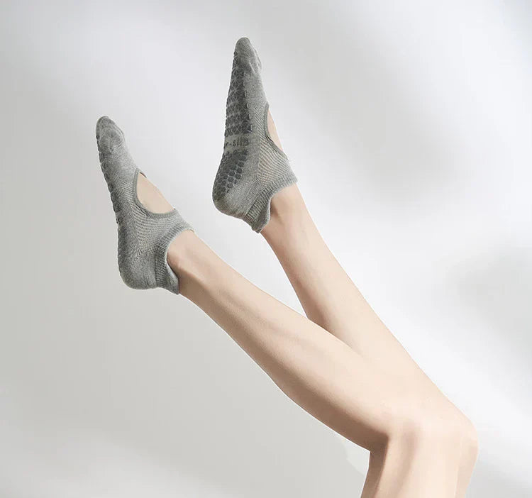 Silicone Non-Slip Low-Ankle Yoga Socks