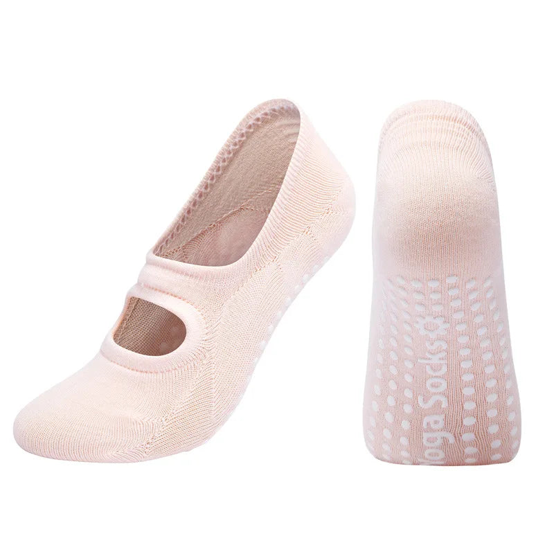Silicone Anti-Slip Backless Yoga Pilates Socks