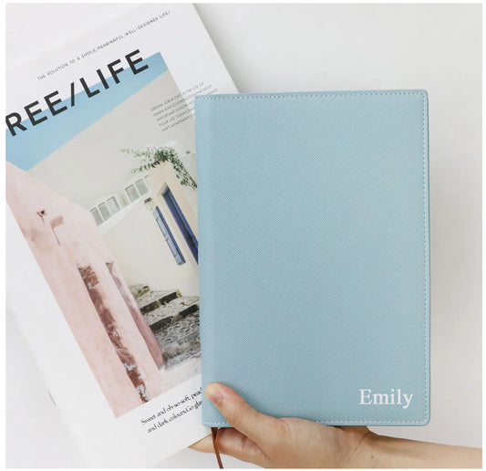 Custom Initials A5 Crocodile PU Notebook