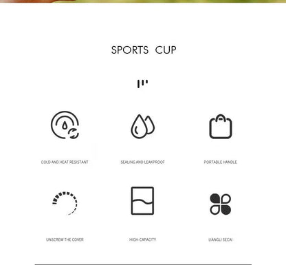 3Pcs Gradient Sports Water Bottle Set