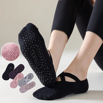 Non-Slip Cotton Yoga Socks