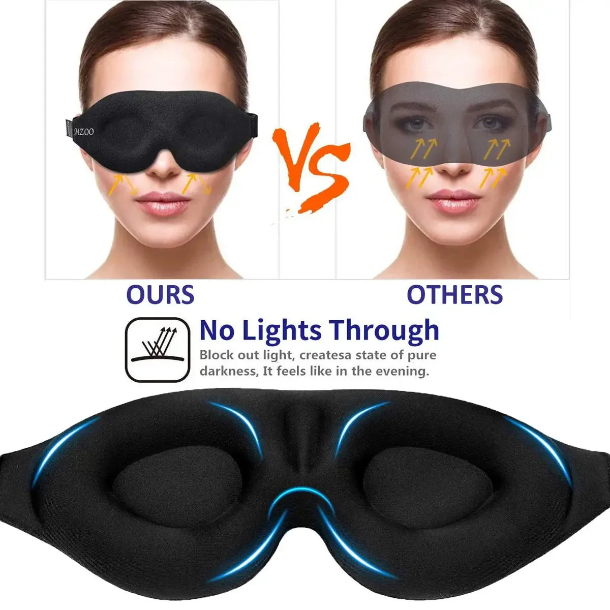 3D Contoured Eye Mask
