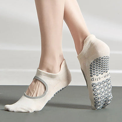 Silicone Non-Slip Low-Ankle Yoga Socks