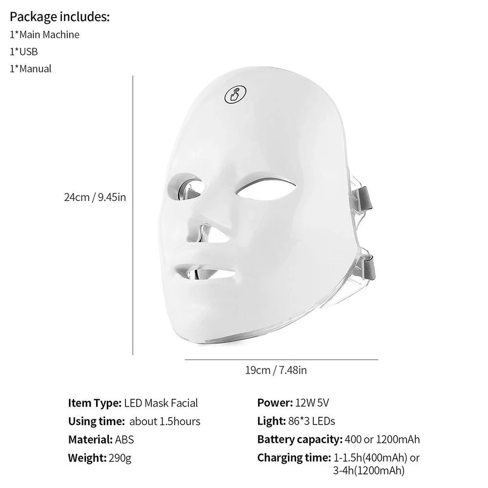 Anti-Aging Photon LED Facial Mask