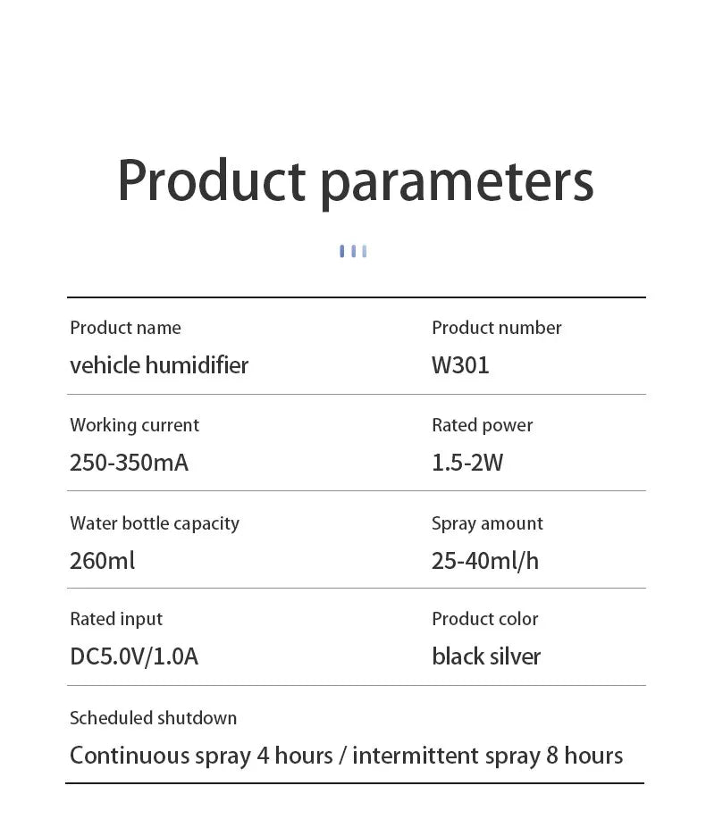 260ml Portable Humidifier and Diffuser