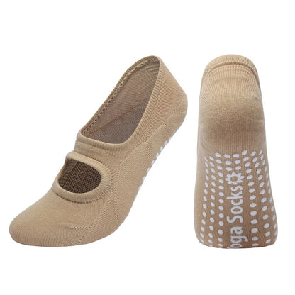 Silicone Anti-Slip Backless Yoga Pilates Socks