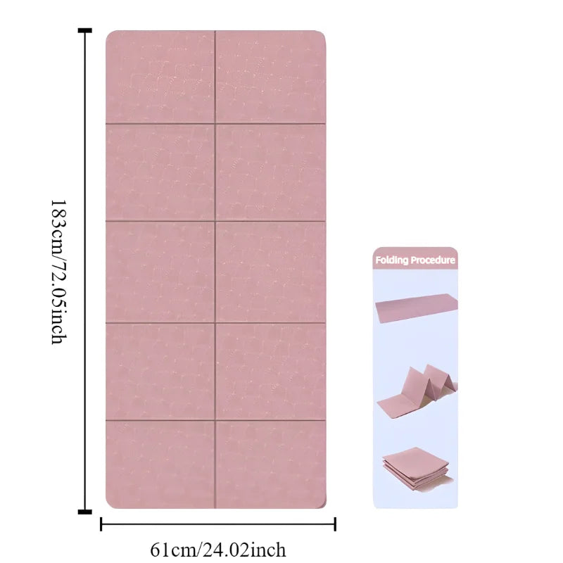 Foldable Eco-Friendly TPE Yoga Mat