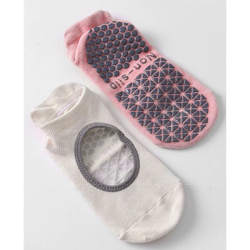 Silicone Non-Slip Low-Ankle Yoga Socks