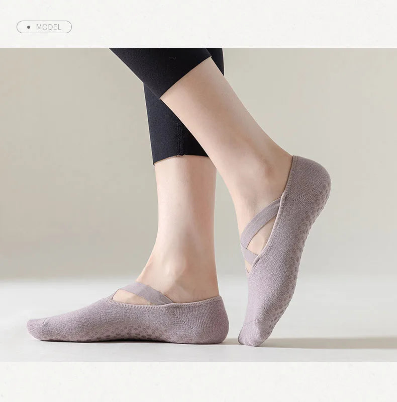 Non-Slip Cotton Yoga Socks