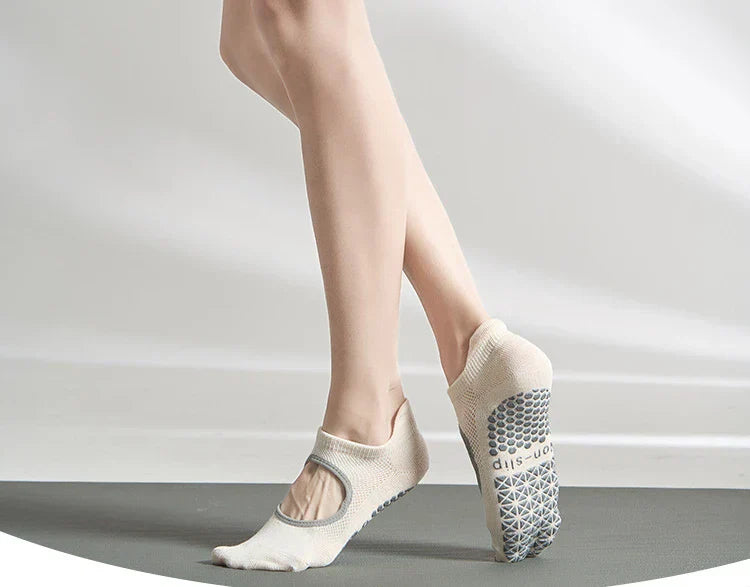Silicone Non-Slip Low-Ankle Yoga Socks