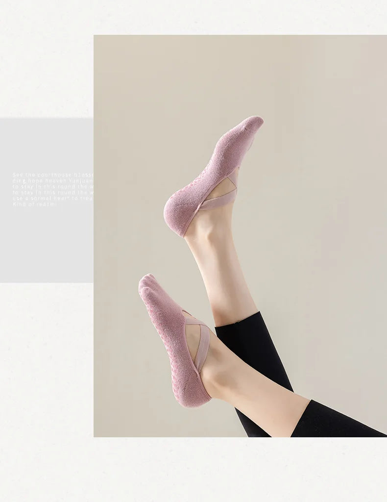 Non-Slip Cotton Yoga Socks
