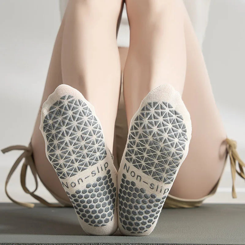 Silicone Non-Slip Low-Ankle Yoga Socks