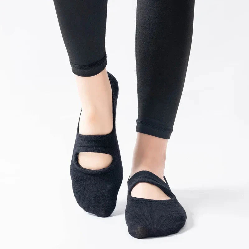 Silicone Anti-Slip Backless Yoga Pilates Socks
