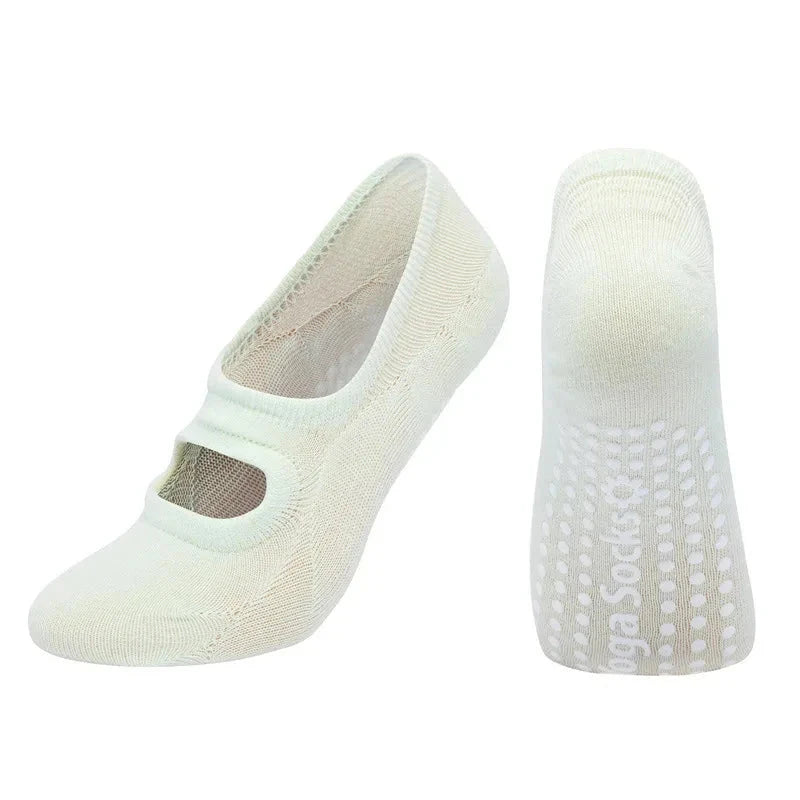 Silicone Anti-Slip Backless Yoga Pilates Socks