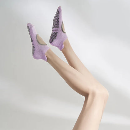 Silicone Non-Slip Low-Ankle Yoga Socks