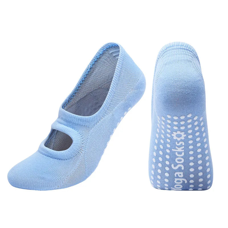 Silicone Anti-Slip Backless Yoga Pilates Socks