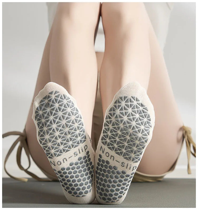 Silicone Non-Slip Low-Ankle Yoga Socks
