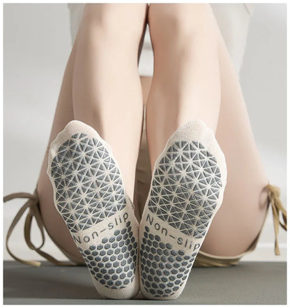 Silicone Non-Slip Low-Ankle Yoga Socks