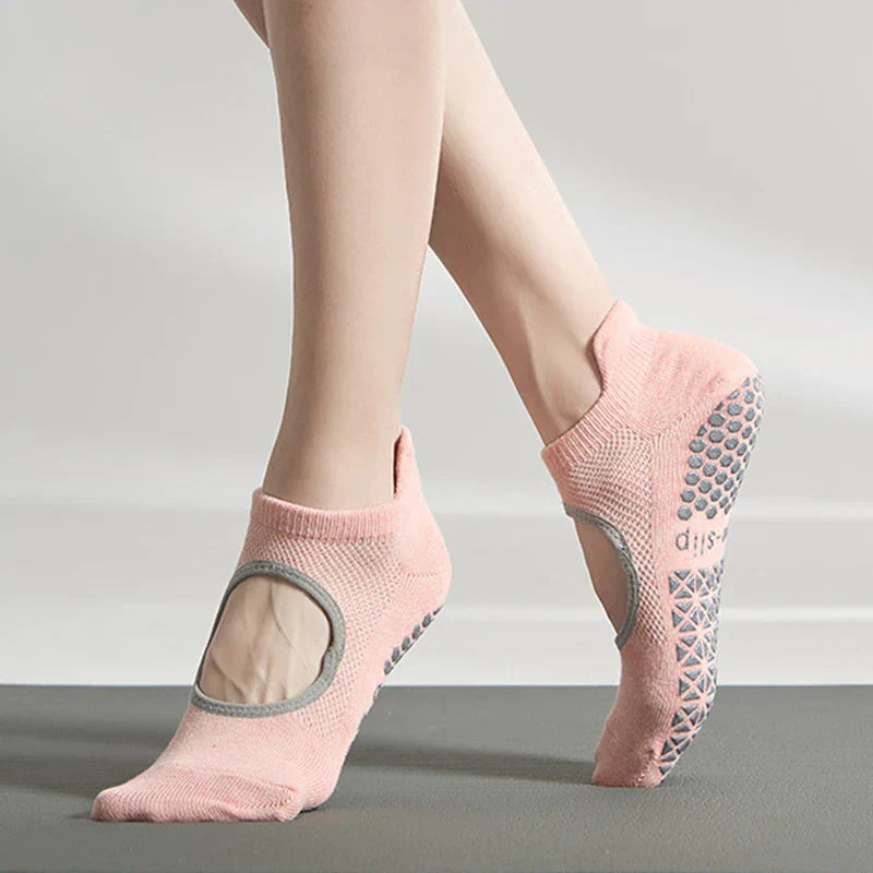 Silicone Non-Slip Low-Ankle Yoga Socks