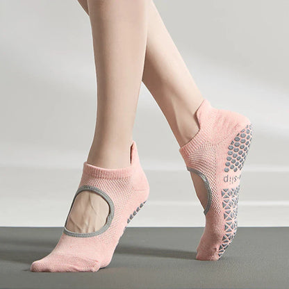 Silicone Non-Slip Low-Ankle Yoga Socks