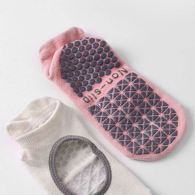 Silicone Non-Slip Low-Ankle Yoga Socks