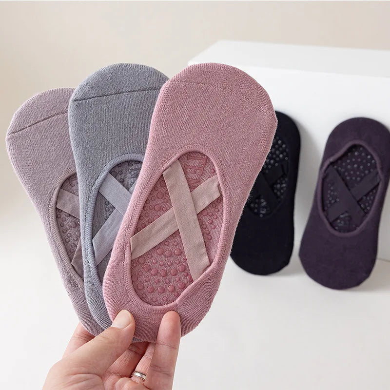 Non-Slip Cotton Yoga Socks