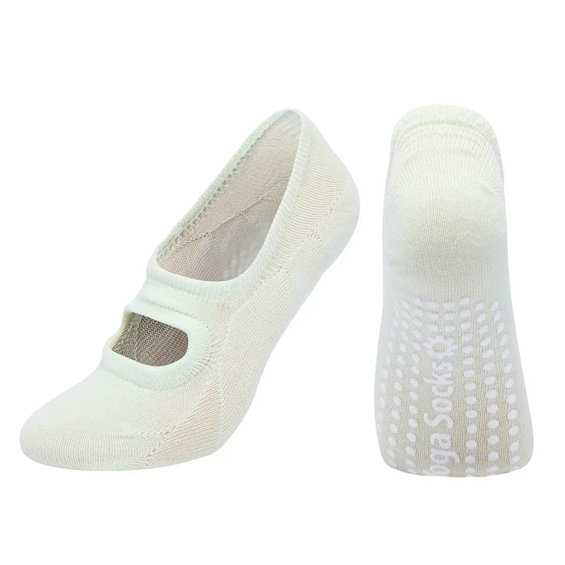 Silicone Anti-Slip Backless Yoga Pilates Socks