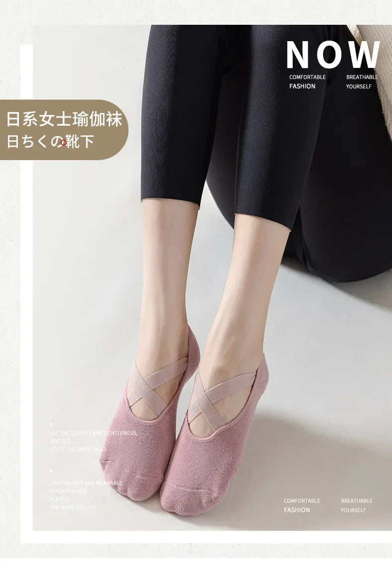 Non-Slip Cotton Yoga Socks