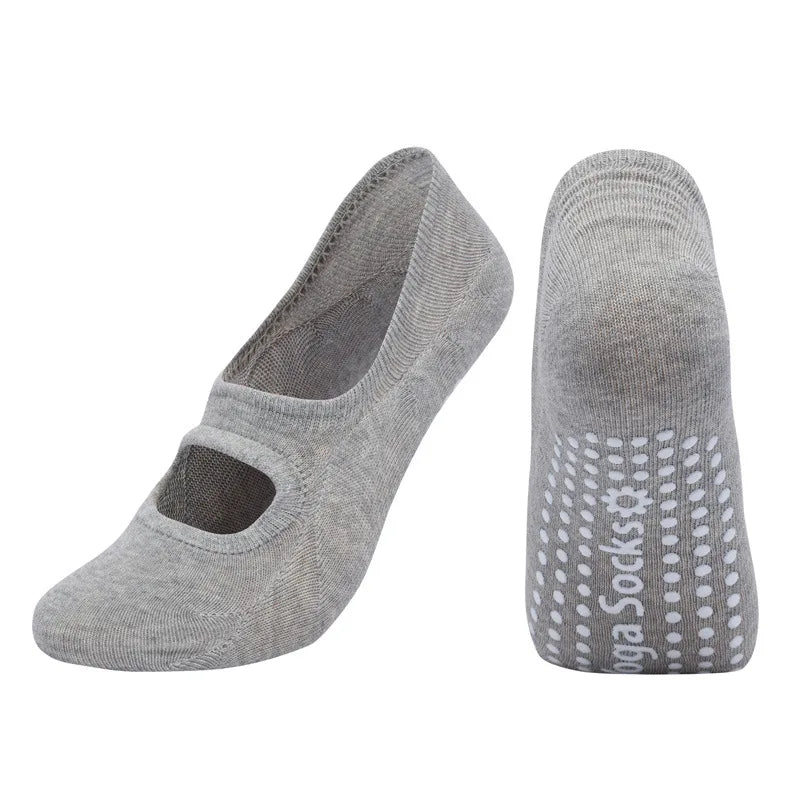 Silicone Anti-Slip Backless Yoga Pilates Socks