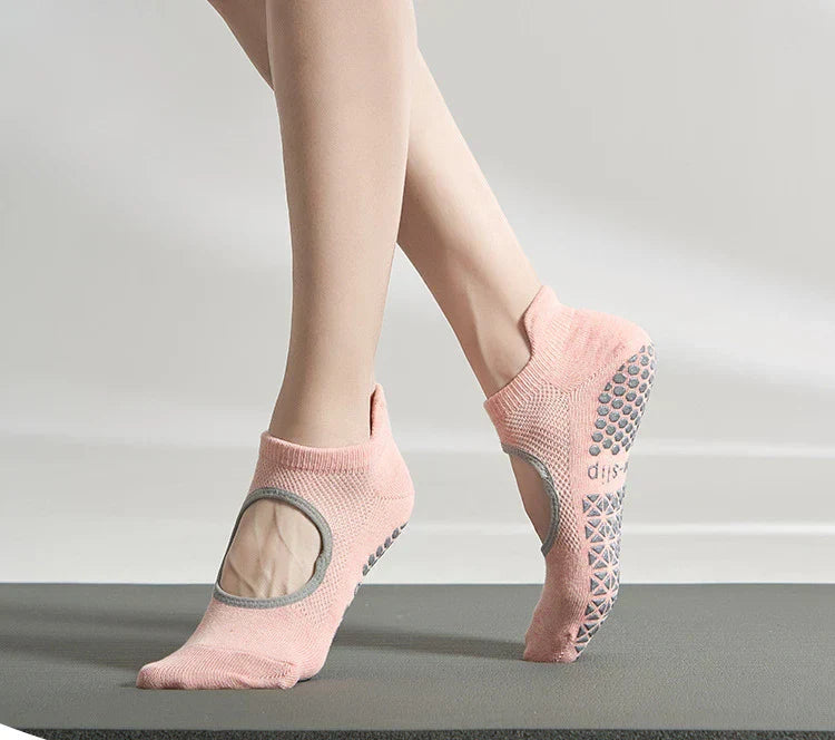 Silicone Non-Slip Low-Ankle Yoga Socks