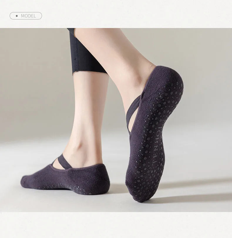 Non-Slip Cotton Yoga Socks