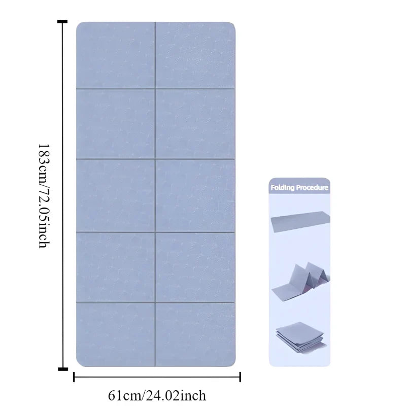 Foldable Eco-Friendly TPE Yoga Mat
