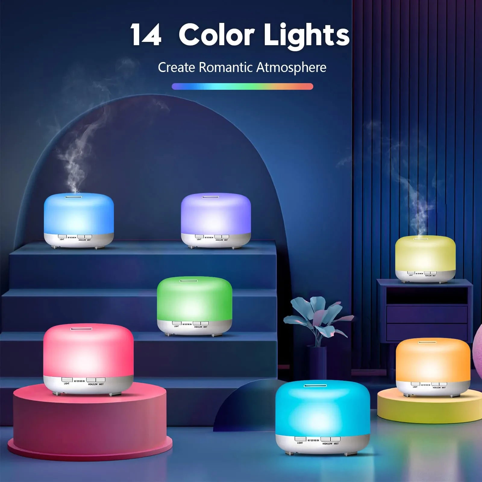 500ML Wood Grain Aroma Diffuser